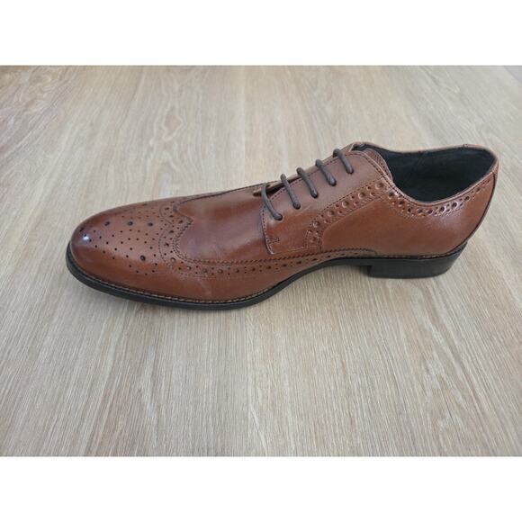 New Stacy Adams Dunbar Tan Brown Wingtip Oxfords 11.5 main image 6